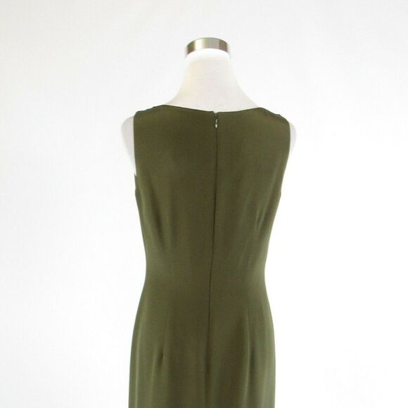 Naeem Khan green silk maxi dress 8 - Picture 8 of 8